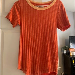 free people orange shirt